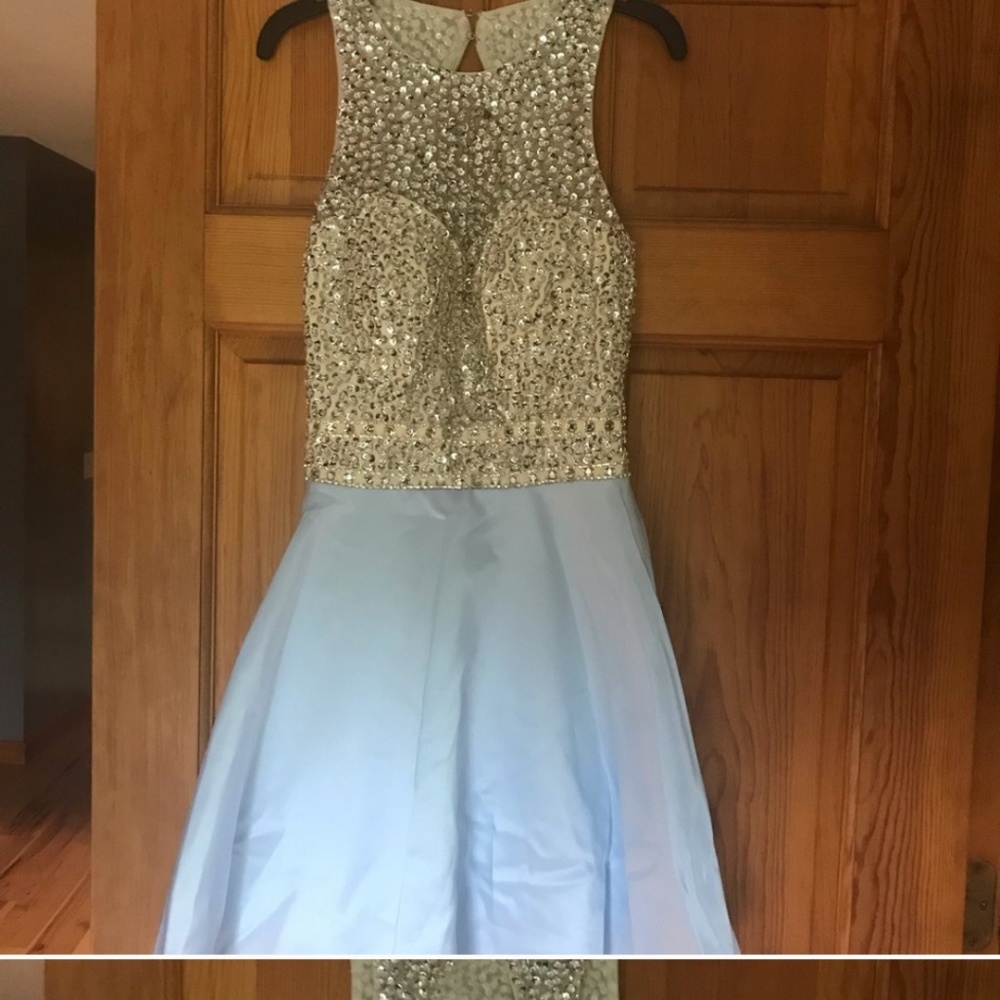Size 4 baby blue dress